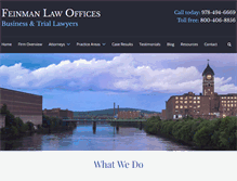 Tablet Screenshot of feinmanlaw.com